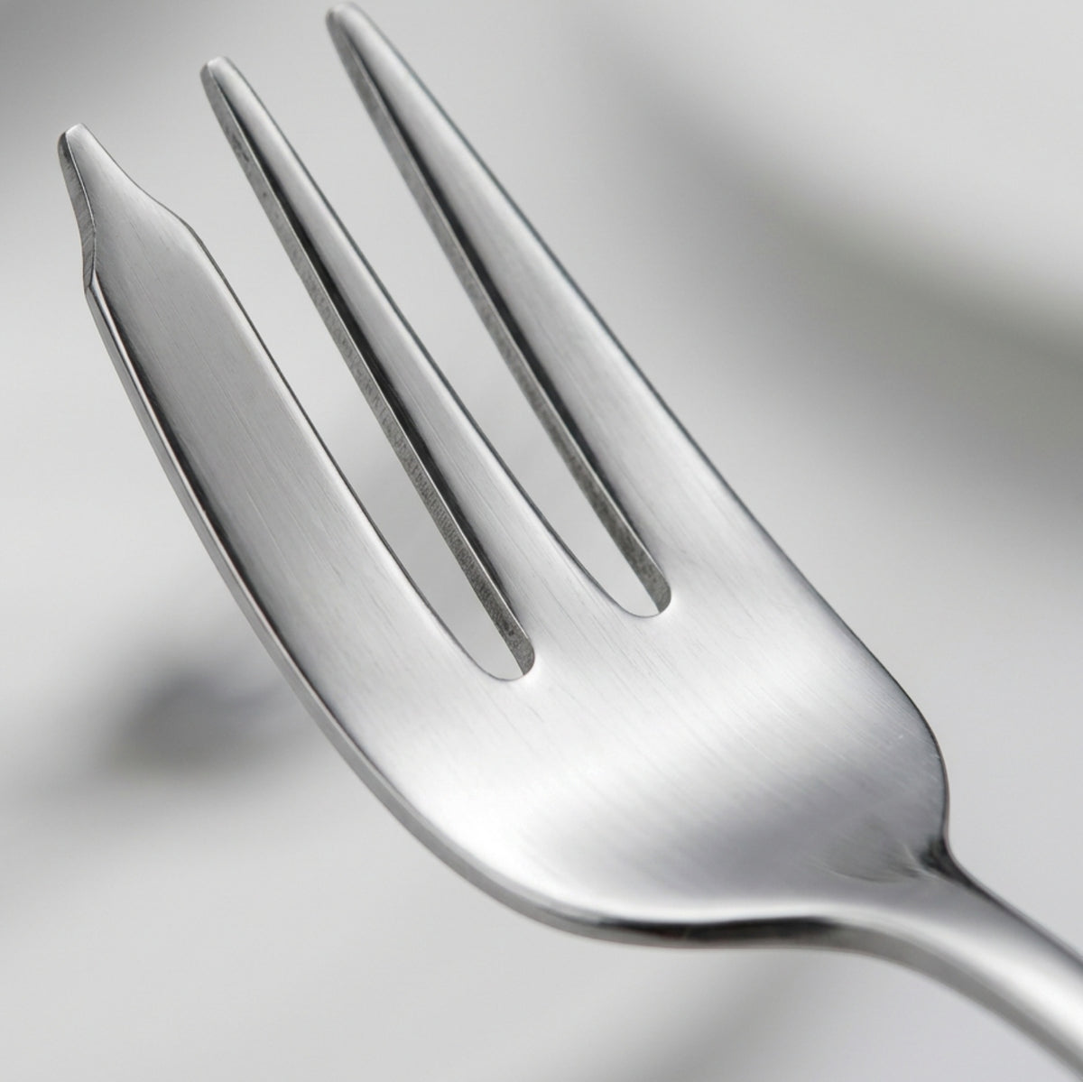 Pund Stainless Steel Cake Forks 14 cm Silver Set of 8 - Detail view