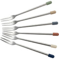 Pund Long Stainless Steel Fruit Forks 22 cm Set of 6 - Product view