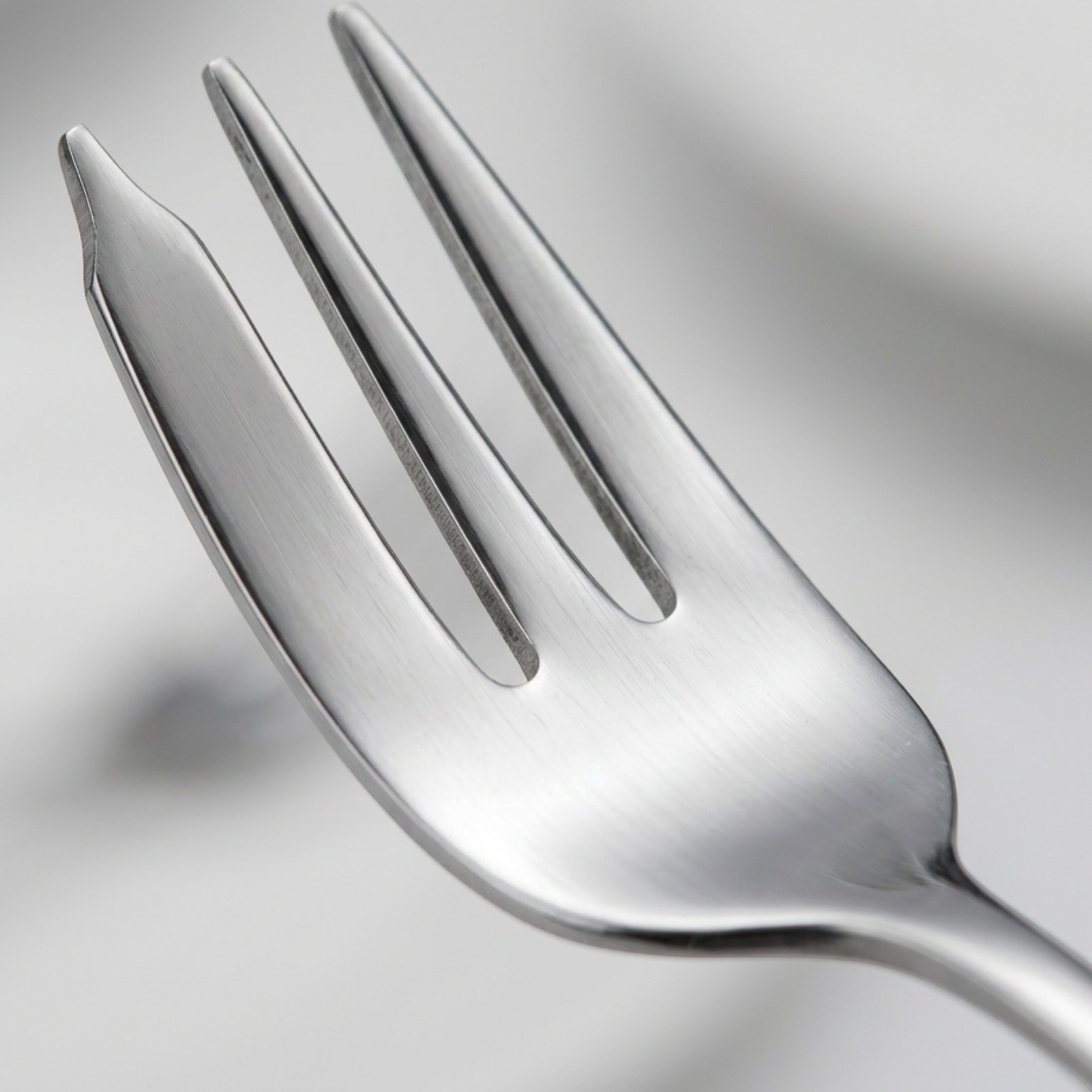 Pund Stainless Steel Cake Forks 14 cm Silver Set of 8 - Detail view