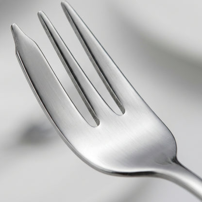 Pund Stainless Steel Cake Forks 14 cm Silver Set of 8 - Detail view